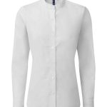 Premier Ladies Banded Collar Grandad Shirt