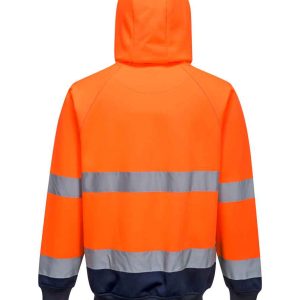 Portwest Hi-Vis Two Tone Hooded Sweatshirt - Image 2