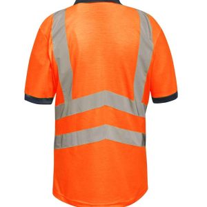 Regatta High Visibility Pro Contrast Piqué Polo Shirt - Image 2