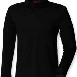 SF Men Long Sleeve Stretch Polo Shirt