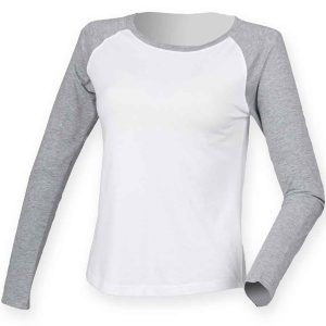 SF Ladies Long Sleeve Baseball T-Shirt