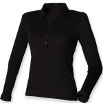 SF Ladies Long Sleeve Stretch Polo Shirt