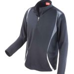 Spiro Unisex Zip Neck Trial Training Top