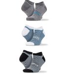 Spiro 3 Pack Mixed Stripe Sneaker Socks