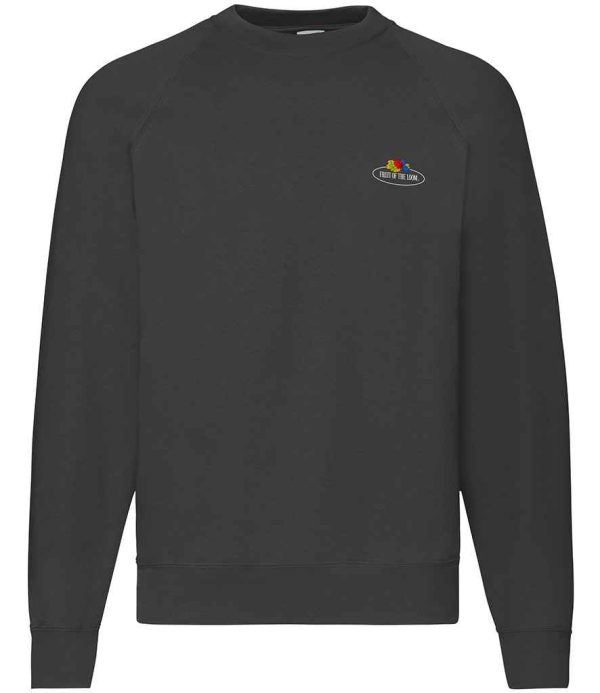 Fruit of the 2024 loom raglan sweatshirt