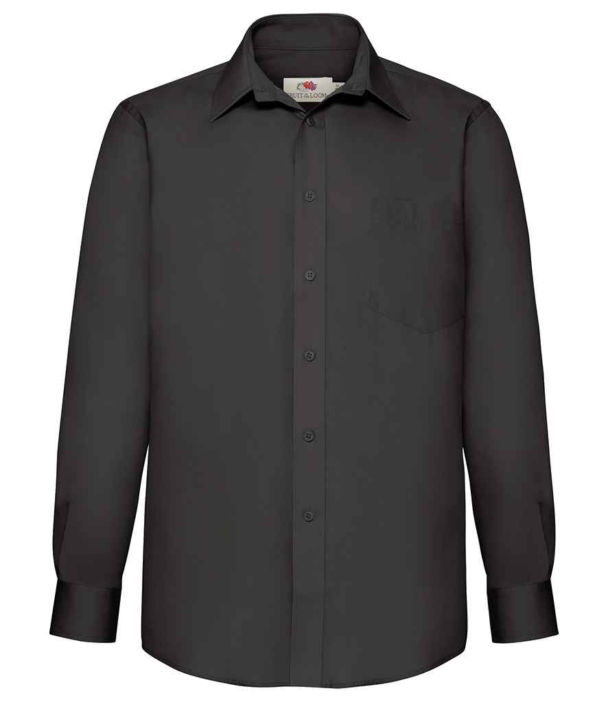 Fruit of the Loom Long Sleeve Poplin Shirt