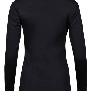 Tee Jays Ladies Long Sleeve Interlock T-Shirt - Image 2