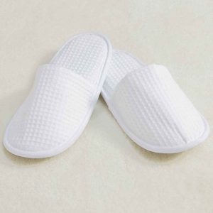 Towel City Waffle Mule Slippers