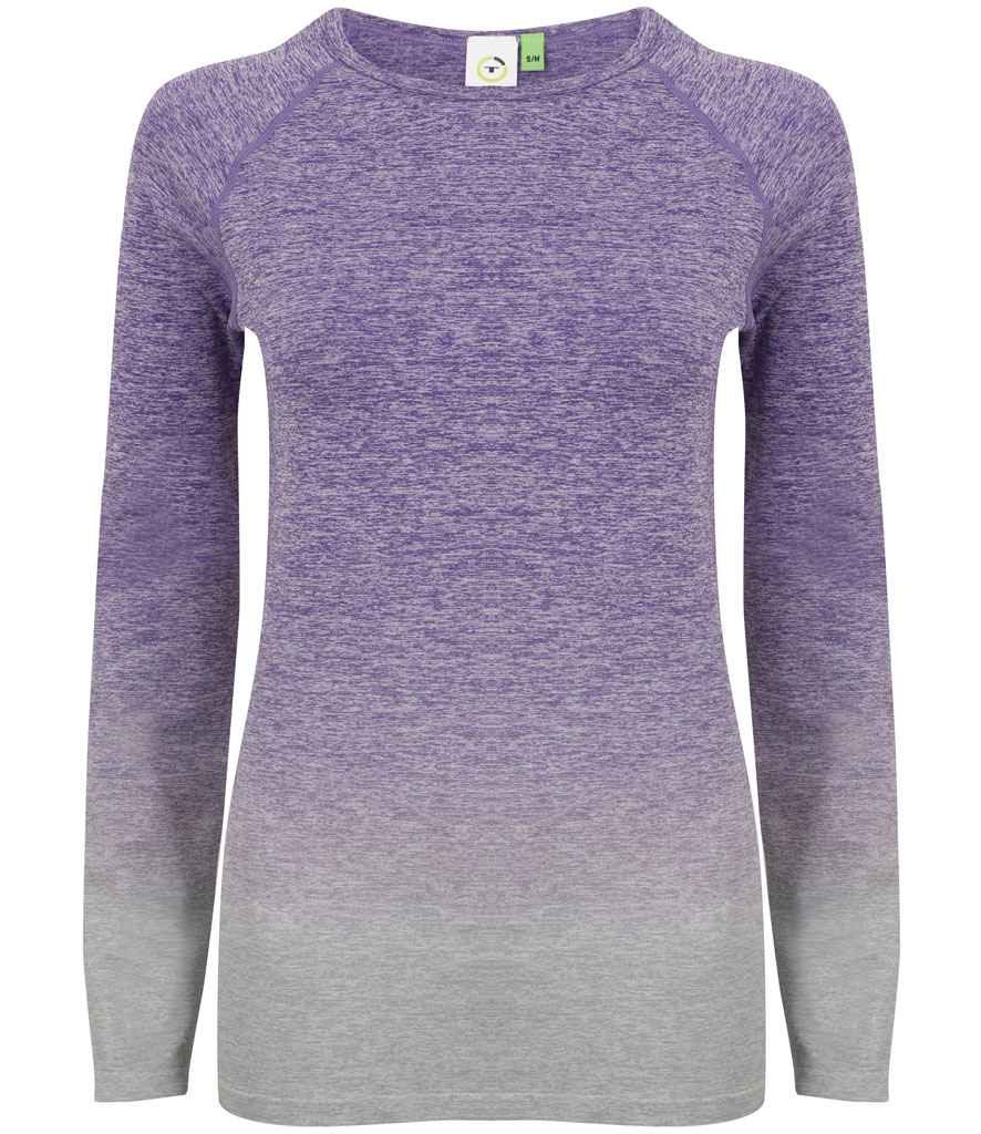 Tombo Ladies Seamless Fade Out Long Sleeve Top