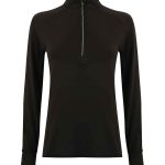 Tombo Ladies Long Sleeve Zip Neck Performance Top