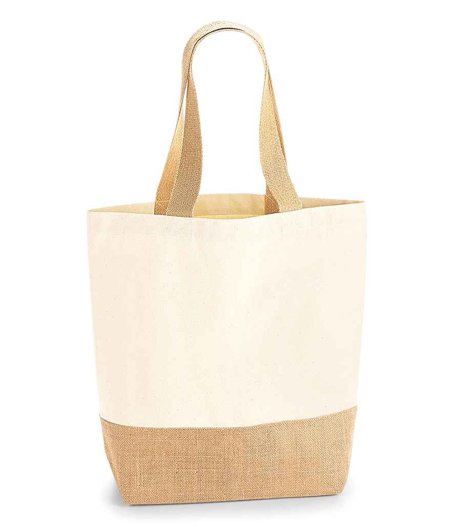 Westford Mill Jute Base Canvas Shopper